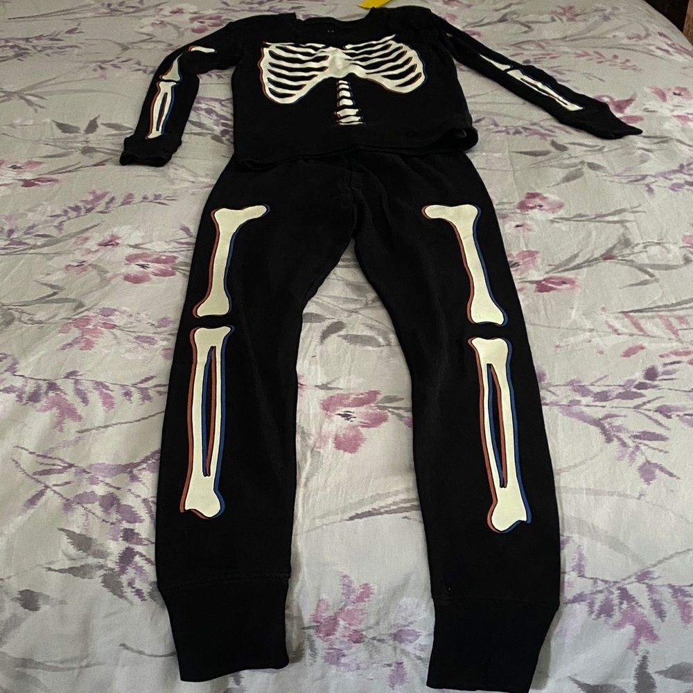 Gap Black Skeleton Pajama Set